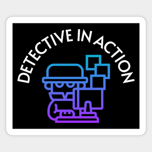 Detective in Action Magnet